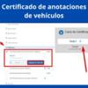 certificado de anotaciones de vehículos