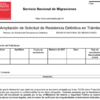 ampliación de solicitud de permanencia definitiva