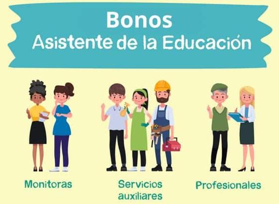 bonos asistentes de la educación