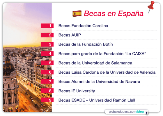 como obtener una beca para estudiar en españa
