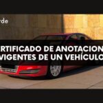 certificado anotaciones vigentes vehiculo